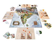 Load image into Gallery viewer, Board game components and board setup of Bharata 600 BC